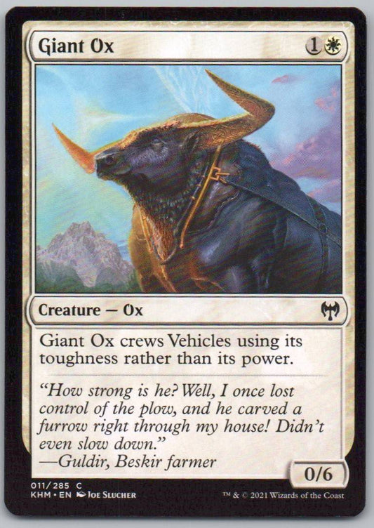 Giant Ox 11 0 Creature Card - Kaldheim