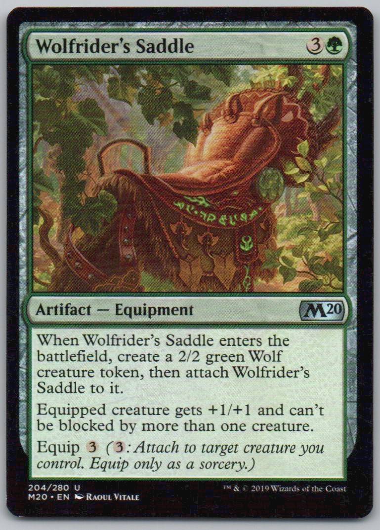 Wolfrider's Saddle 204 Normal Artifact Card - Core Set 2020