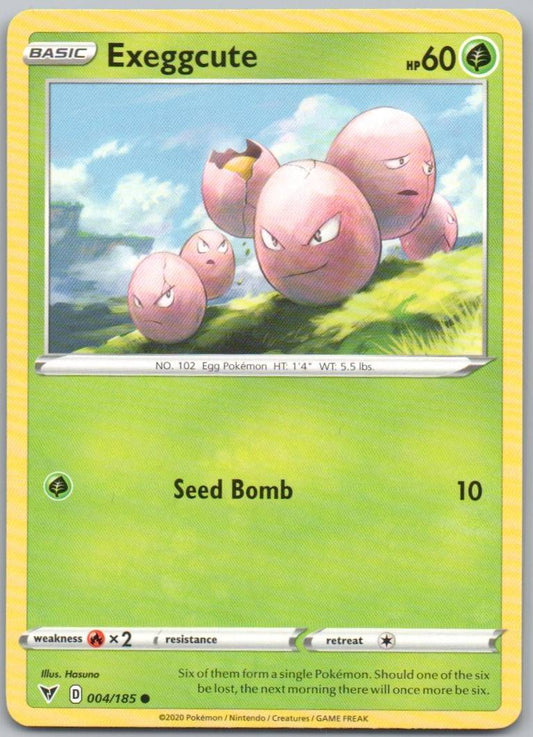 Exeggcute 004 Normal Grass Card - Vivid Voltage