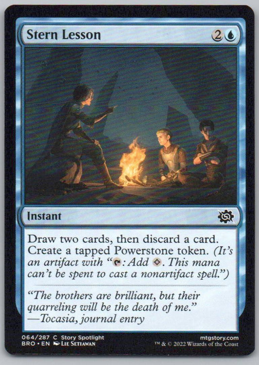 Stern Lesson 64 Normal Instant Card - The Brothers' War
