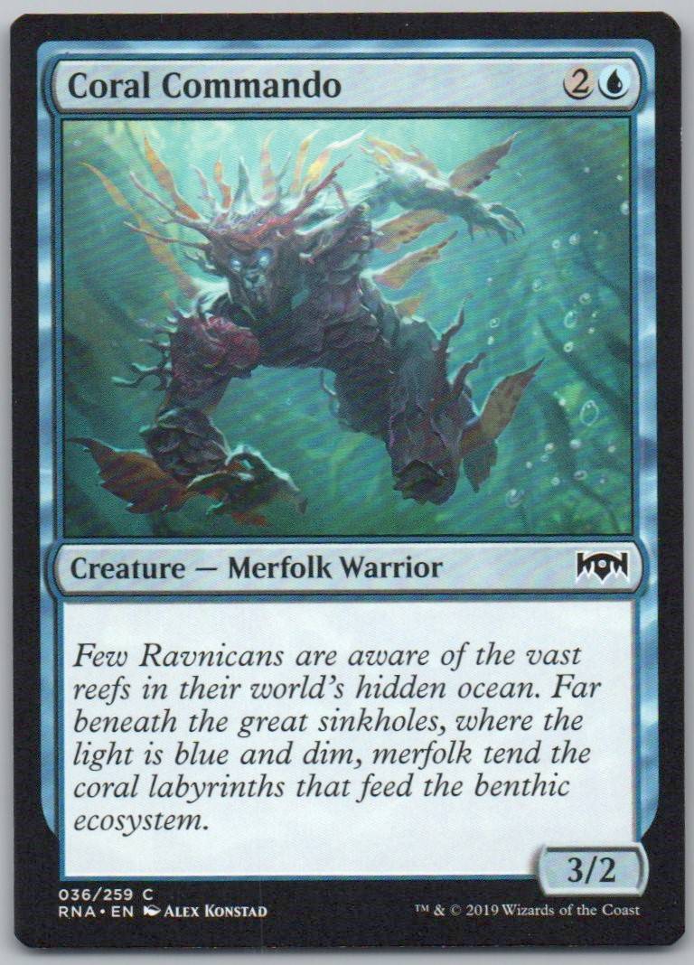 Coral Commando 36 Normal Creature Card - Ravnica Allegiance
