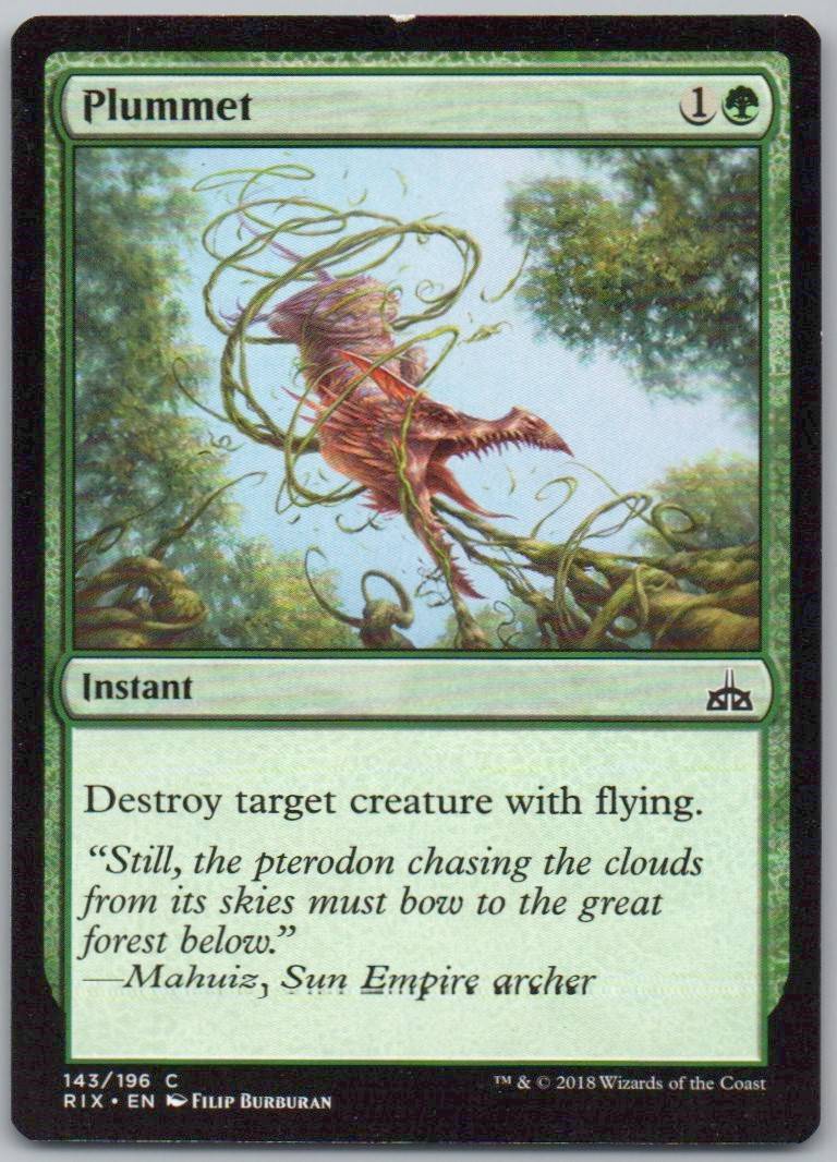 Plummet 143 Normal Instant Card - Rivals of Ixalan