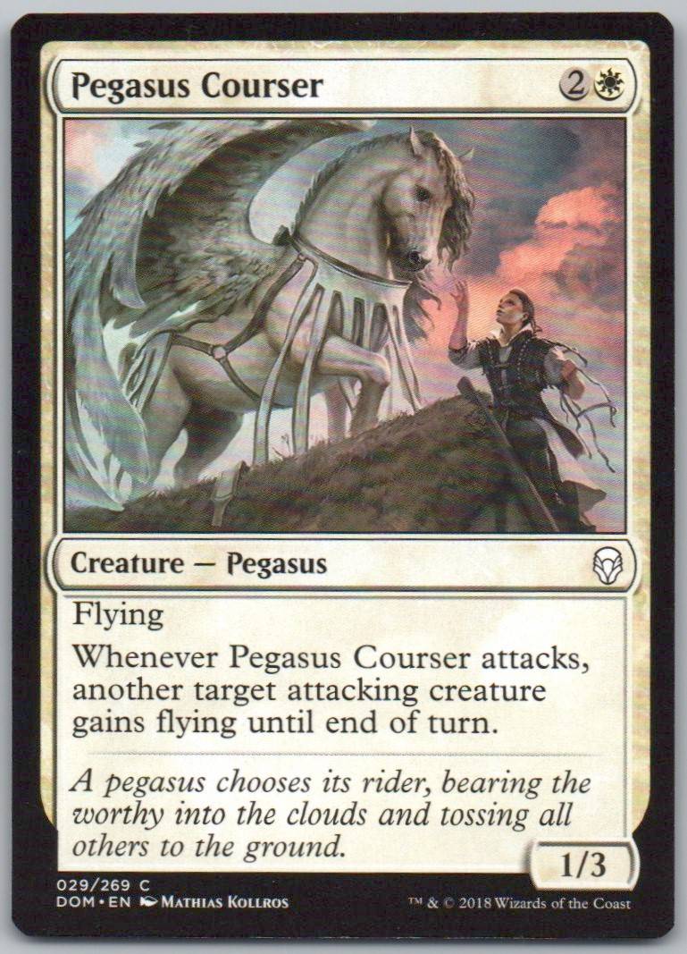 Pegasus Courser 29 Normal Creature Card - Dominaria