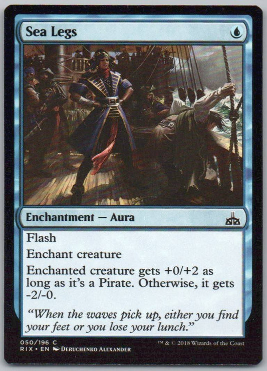 Sea Legs 50 Normal Enchantment Card - Rivals of Ixalan