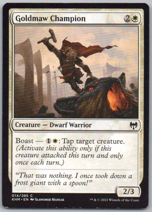Goldmaw Champion 14 0 Creature Card - Kaldheim