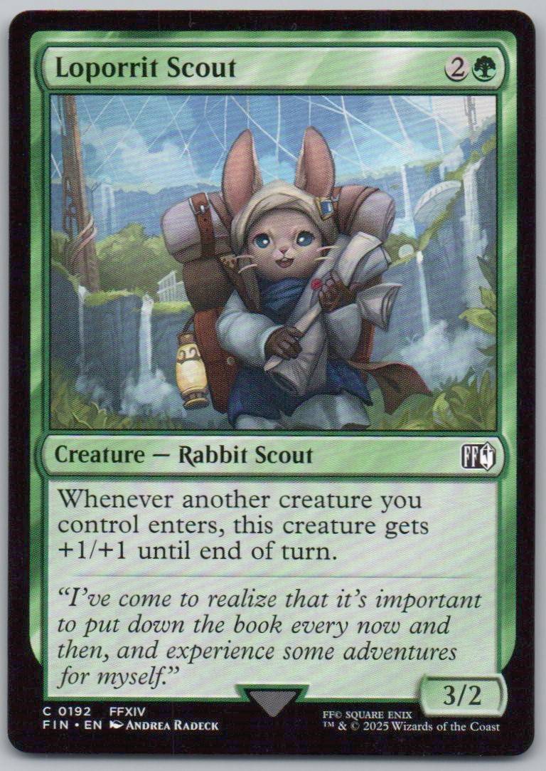 Loporrit Scout 192 Normal Creature Card - FINAL FANTASY