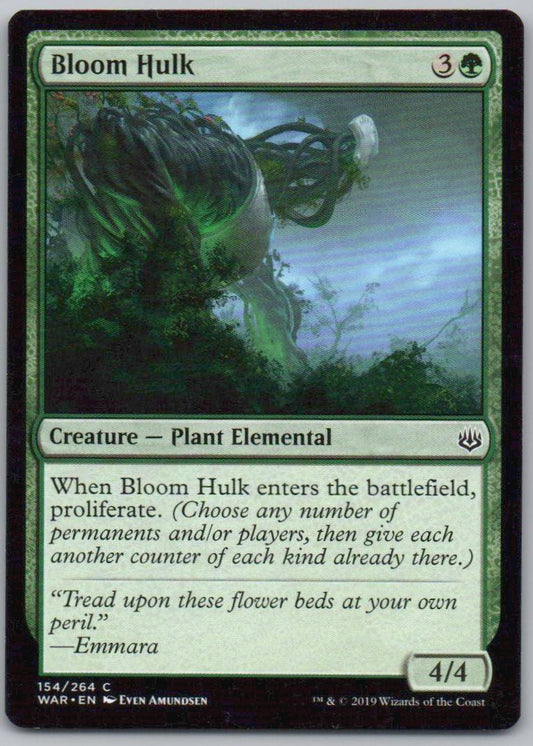 Bloom Hulk 154 Normal Creature Card - War of the Spark