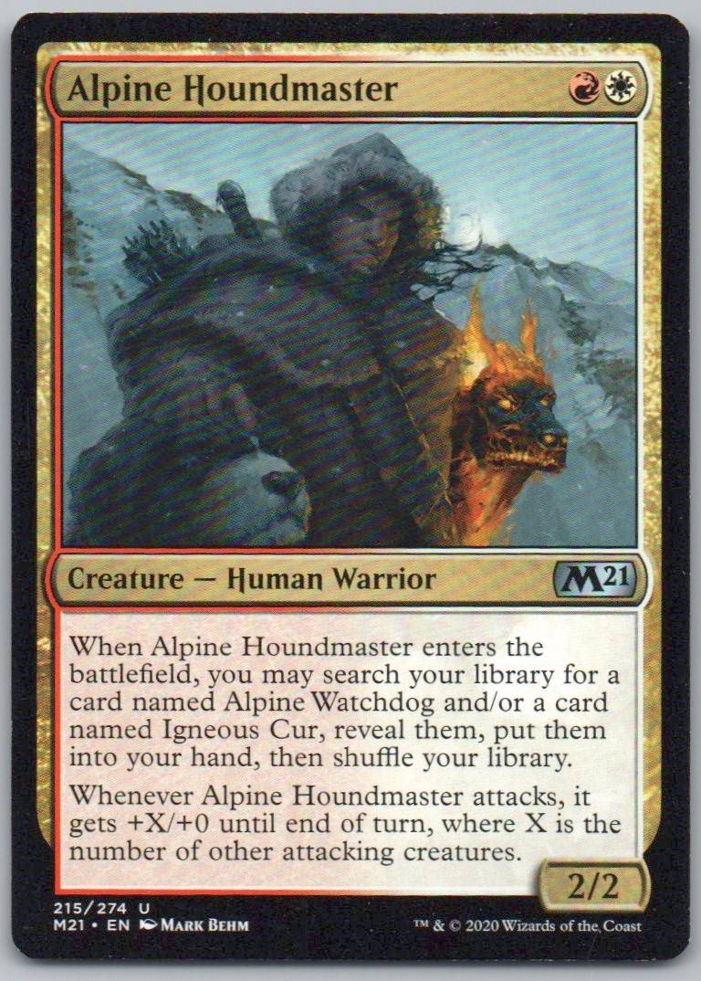 Alpine Houndmaster 215 Normal Creature Card - Core Set 2021