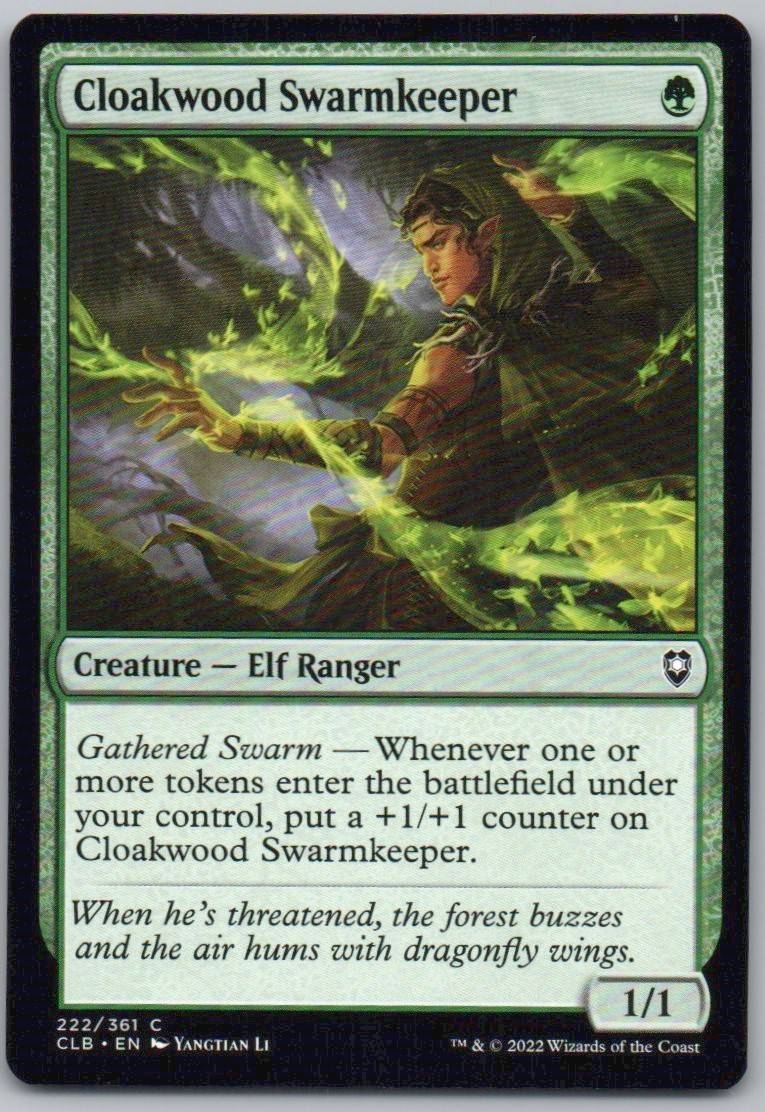 Cloakwood Swarmkeeper 222 Normal Creature Card - Commander Legends: Battle for Baldur's Gate