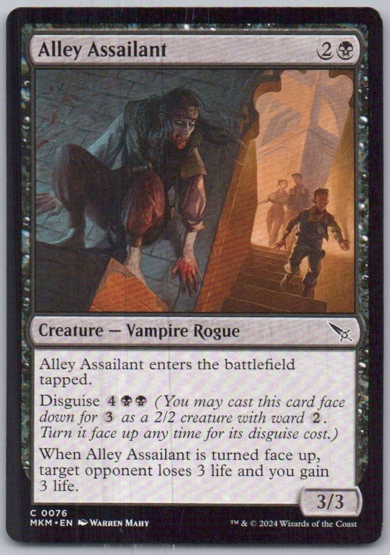 Alley Assailant 76 0 Creature Card - Murders at Karlov Manor
