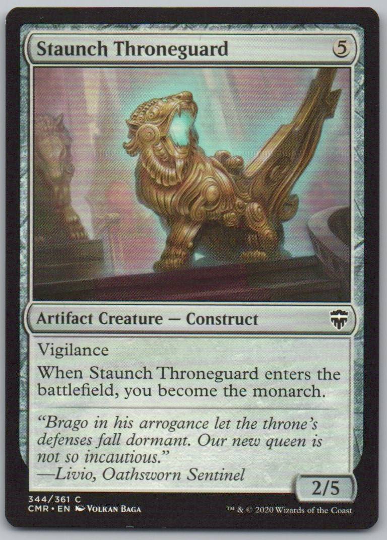 Staunch Throneguard 344 Normal Artifact Card - Commander Legends