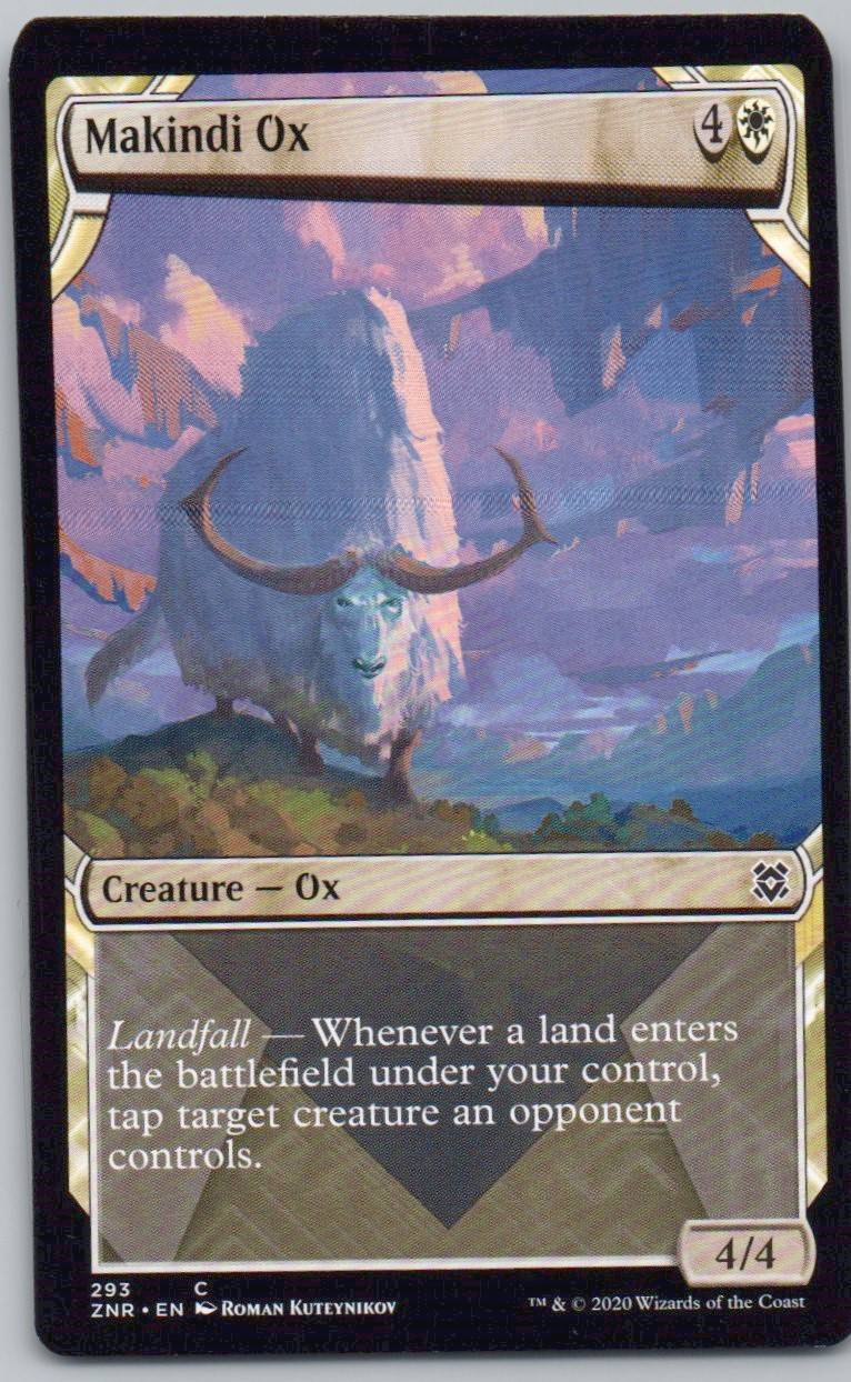 Makindi Ox (Showcase) 293 Normal Creature Card - Zendikar Rising