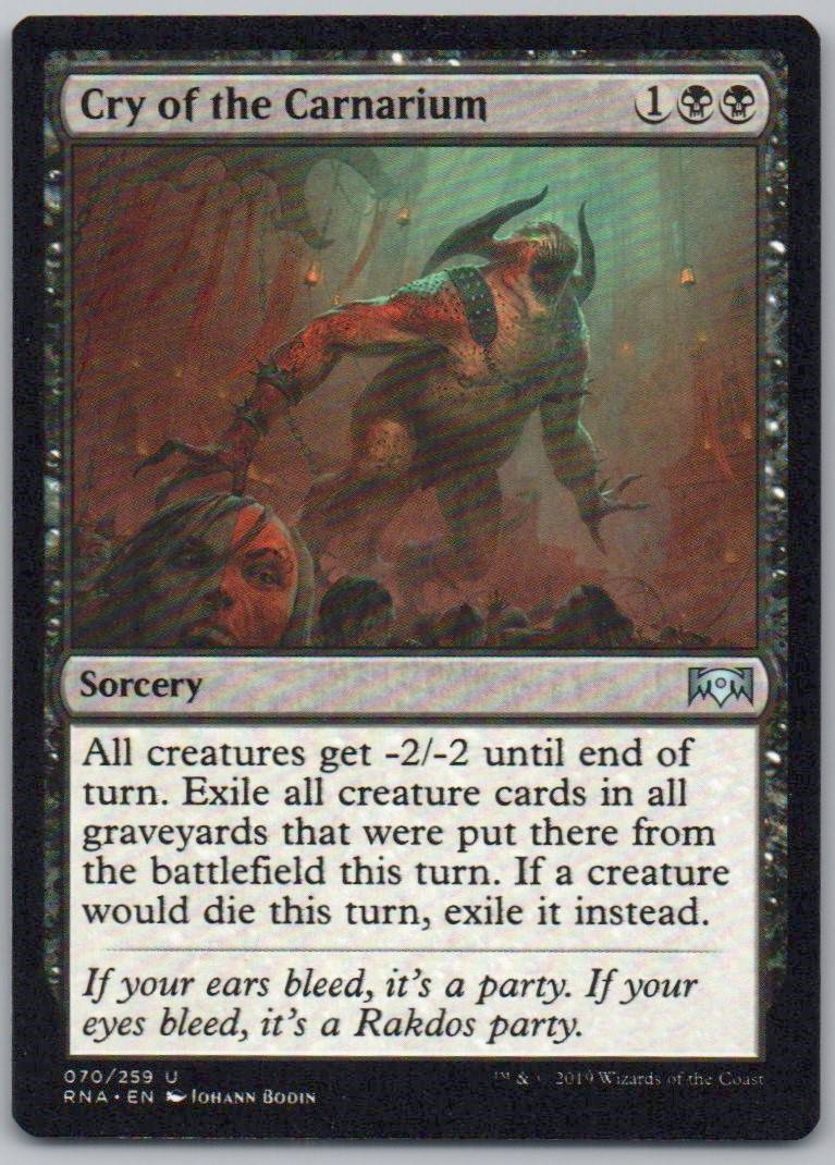 Cry of the Carnarium 70 Normal Sorcery Card - Ravnica Allegiance