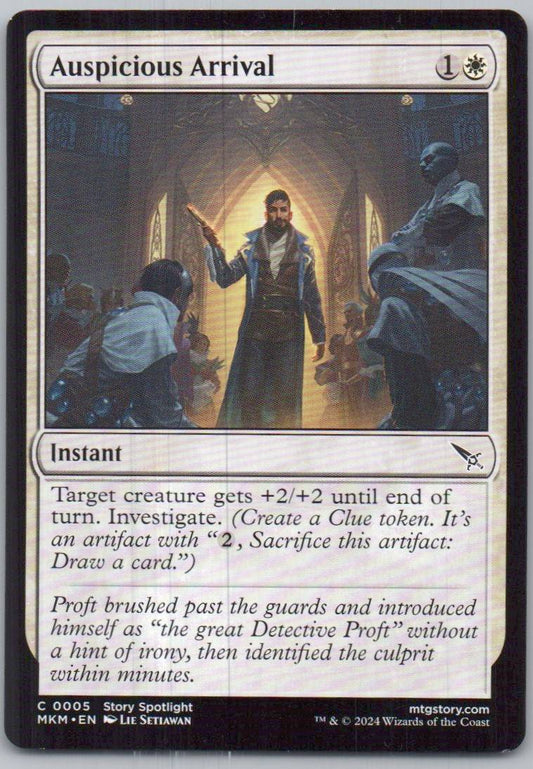 Auspicious Arrival 5 0 Instant Card - Murders at Karlov Manor