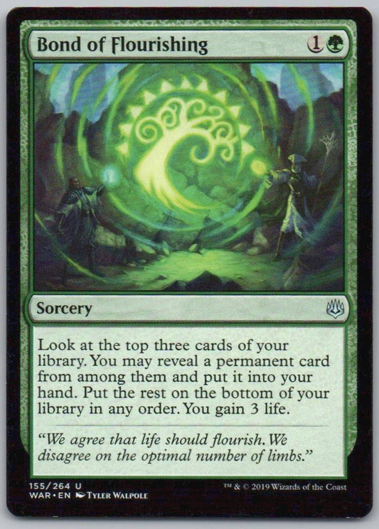 Bond of Flourishing 155 Normal Sorcery Card - War of the Spark