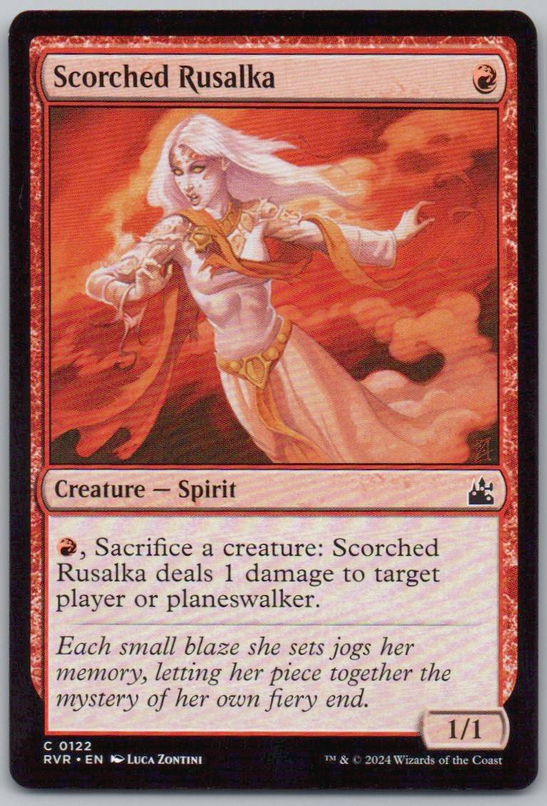 Scorched Rusalka 122 Normal Creature Card - Ravnica Remastered