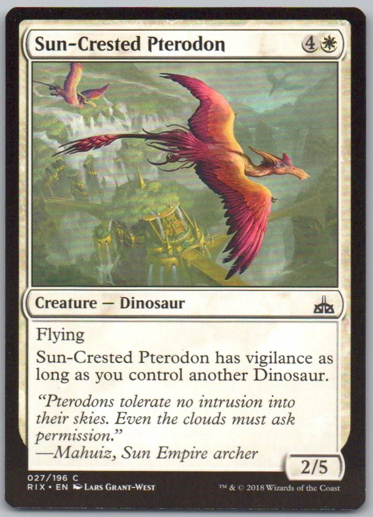 Sun-Crested Pterodon 27 Normal Creature Card - Rivals of Ixalan