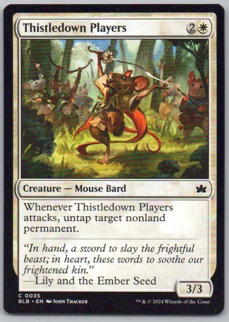 Thistledown Players 35 Normal Creature Card - Bloomburrow