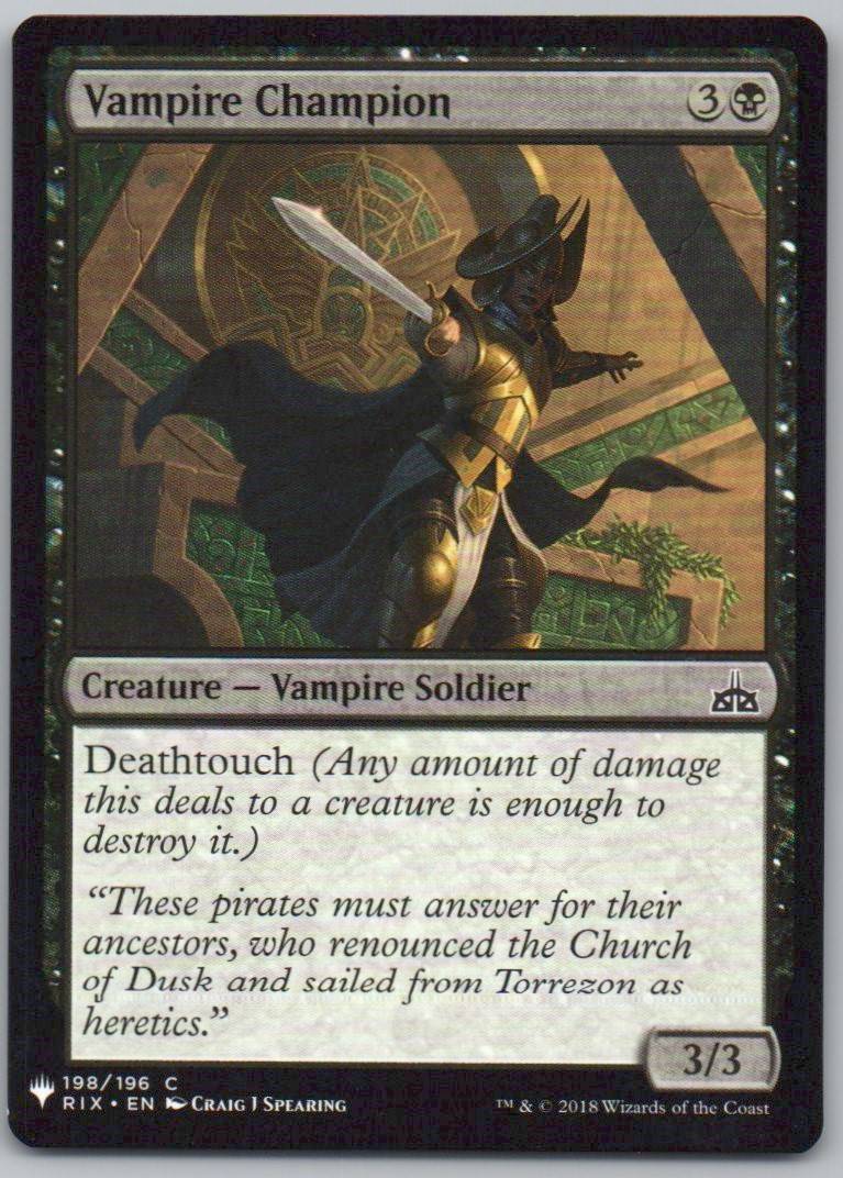 Vampire Champion 198 Normal Creature Card - Rivals of Ixalan