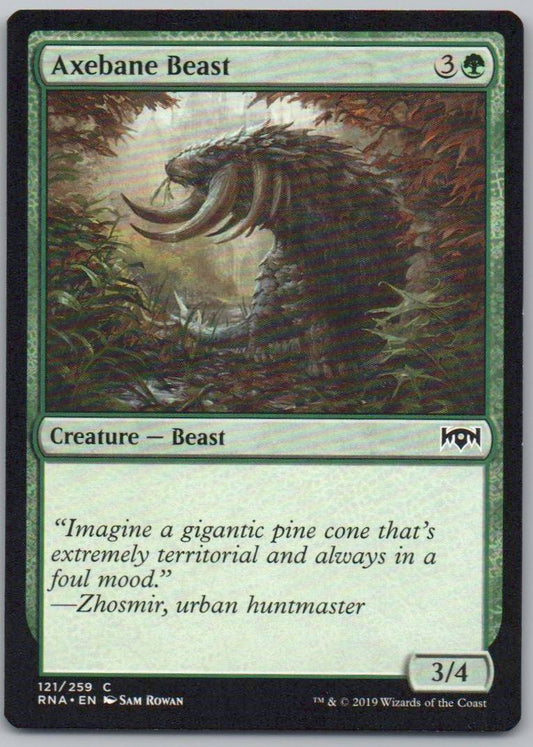Axebane Beast 121 Normal Creature Card - Ravnica Allegiance