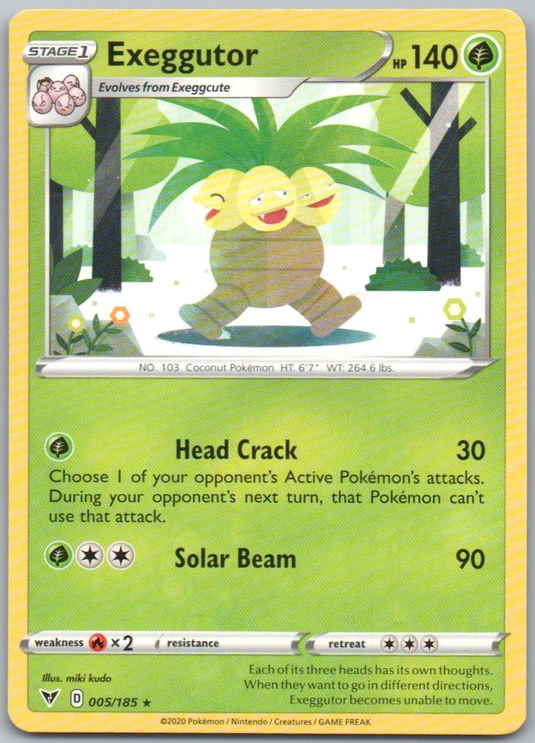 Exeggutor 005 Normal Grass Card - Vivid Voltage