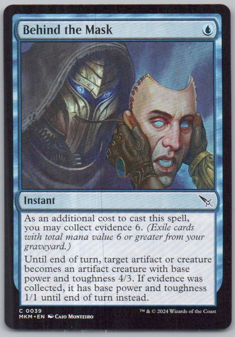 Behind the Mask 39 0 0 Card - Murders at Karlov Manor
