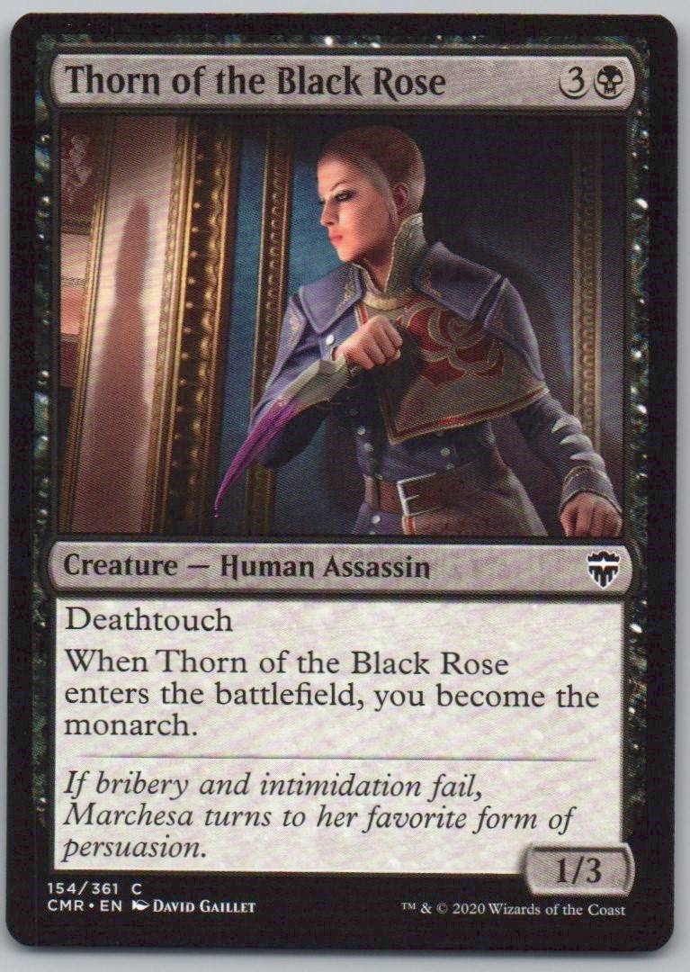Thorn of the Black Rose 154 Normal Creature Card - Commander Legends