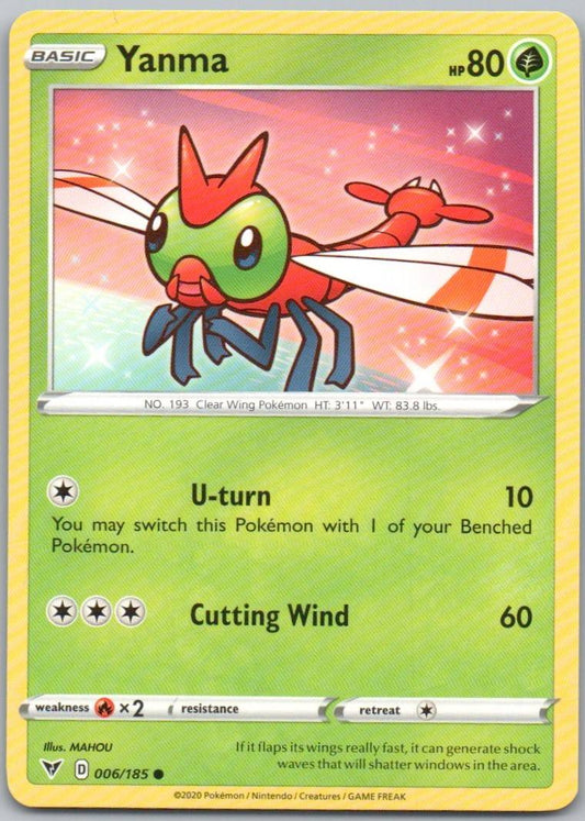 Yanma 006 Normal Grass Card - Vivid Voltage