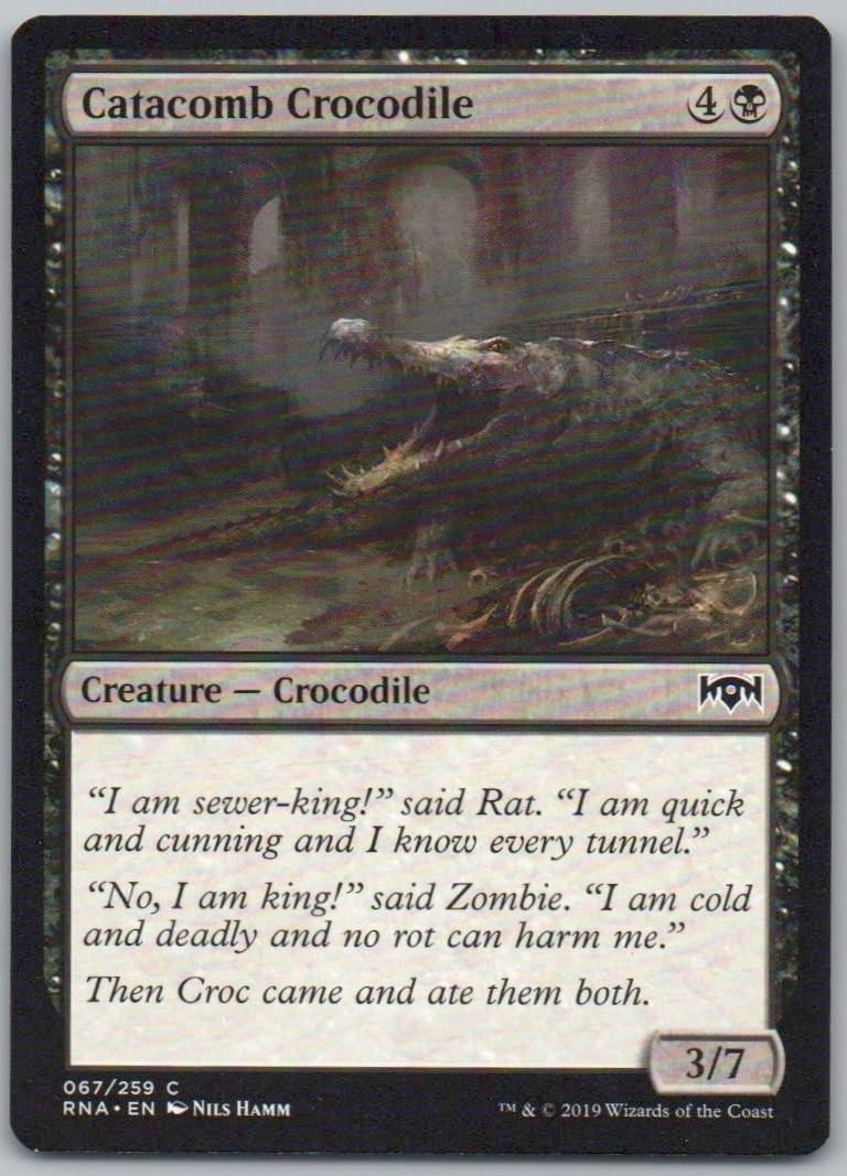 Catacomb Crocodile 67 Normal Creature Card - Ravnica Allegiance