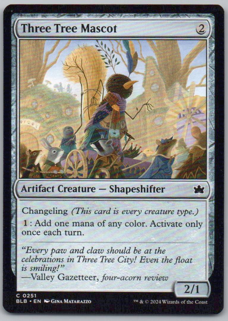 Three Tree Mascot 251 Normal Artifact Card - Bloomburrow