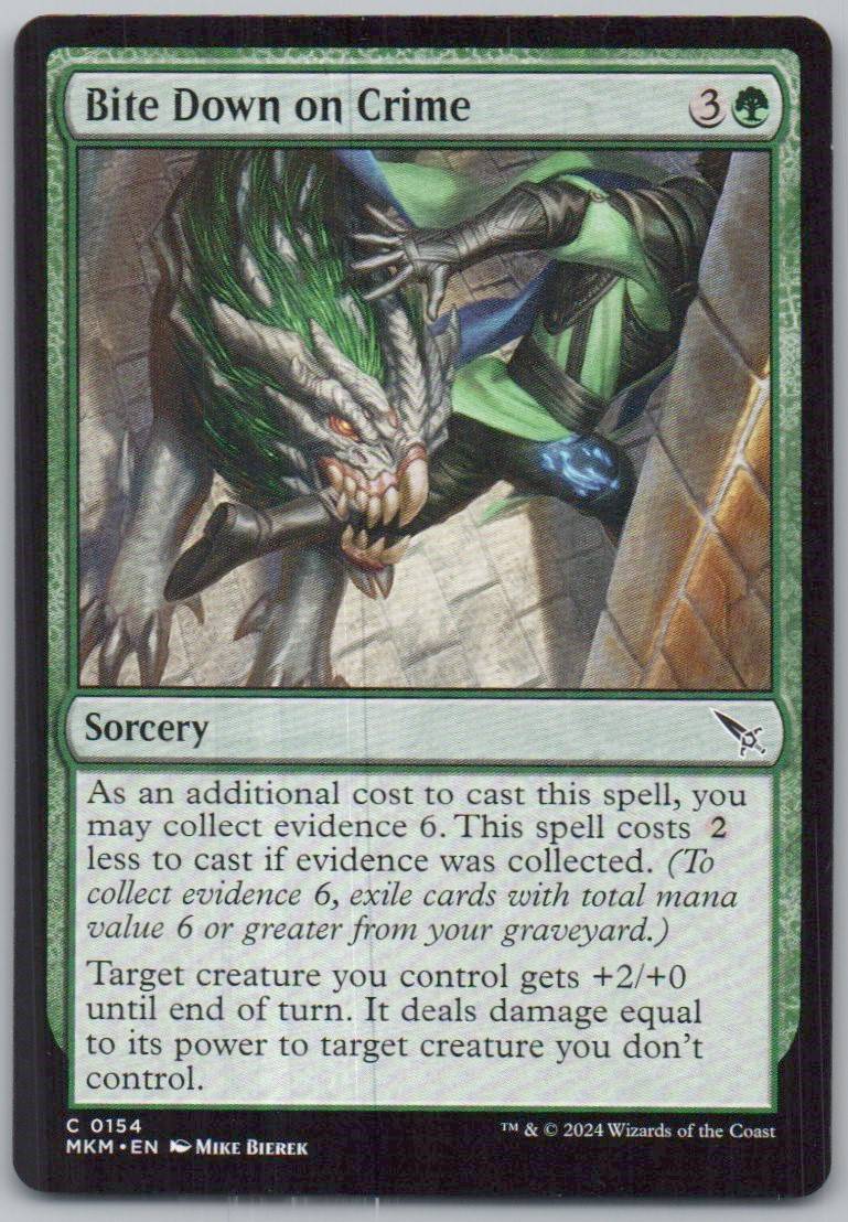Bite Down on Crime 154 0 Sorcery Card - Murders at Karlov Manor