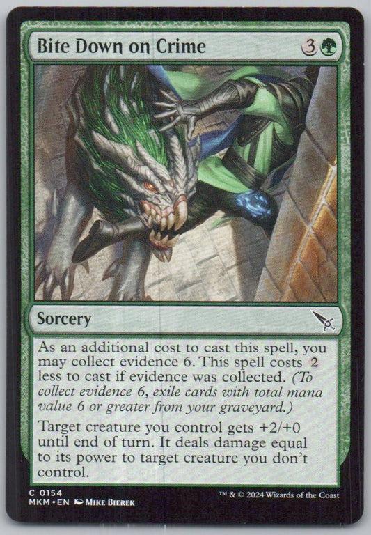 Bite Down on Crime 154 0 Sorcery Card - Murders at Karlov Manor