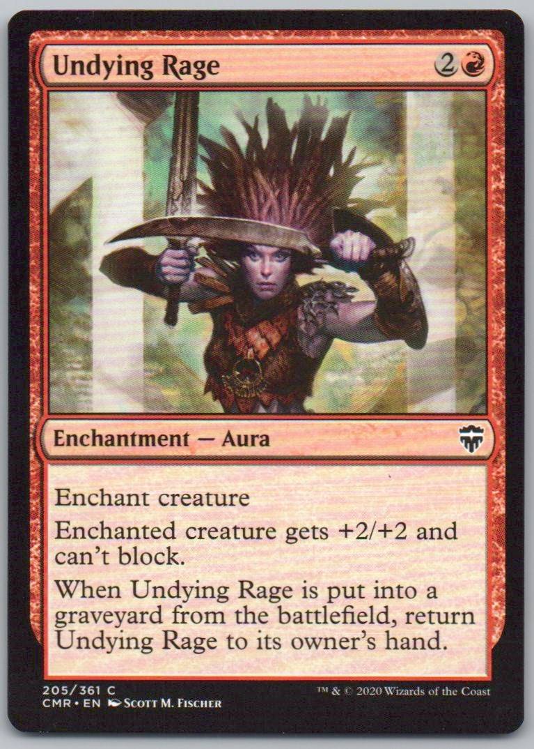 Undying Rage 205 Normal Enchantment Card - Commander Legends