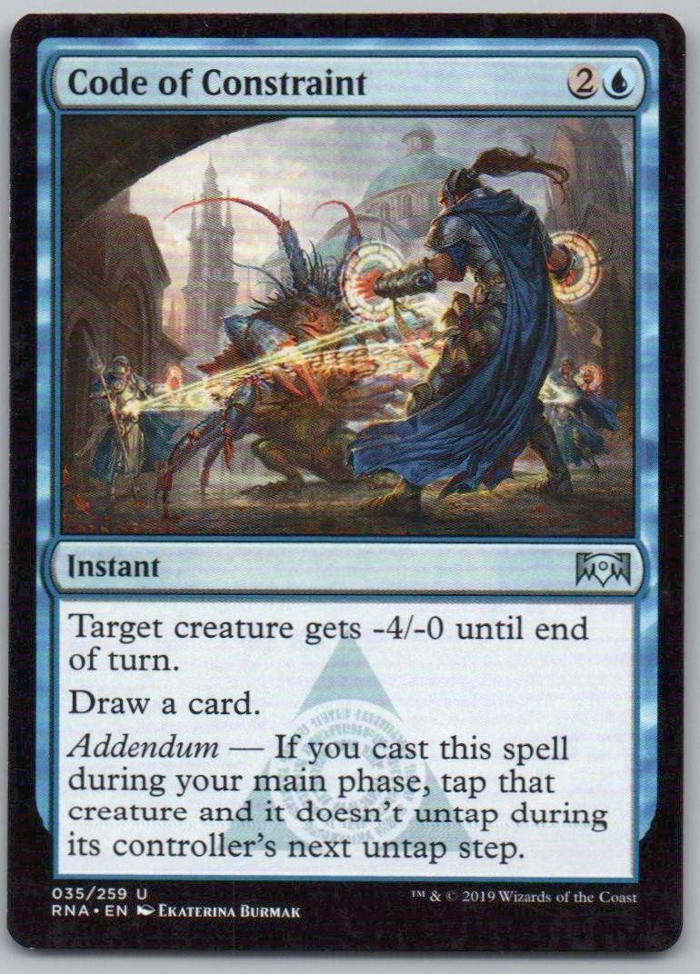 Code of Constraint 35 Normal Instant Card - Ravnica Allegiance