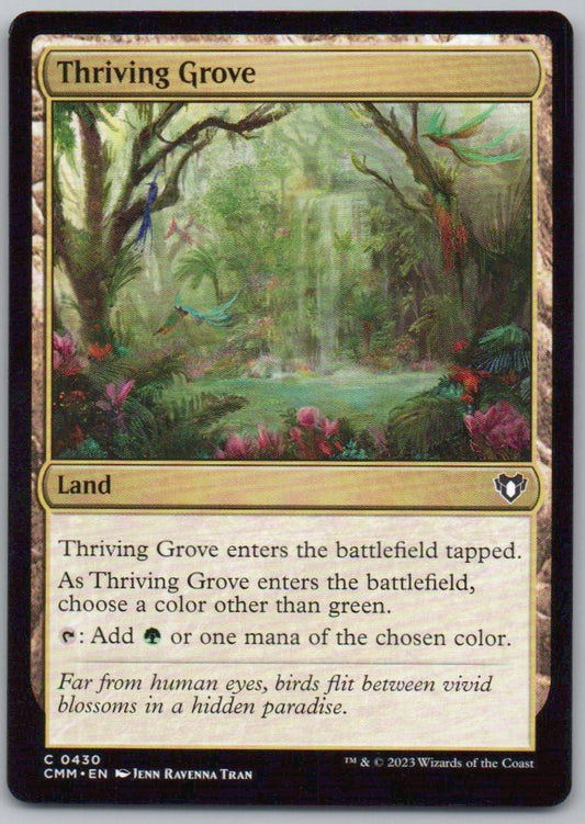 Thriving Grove 430 Normal Land Card - Commander Masters
