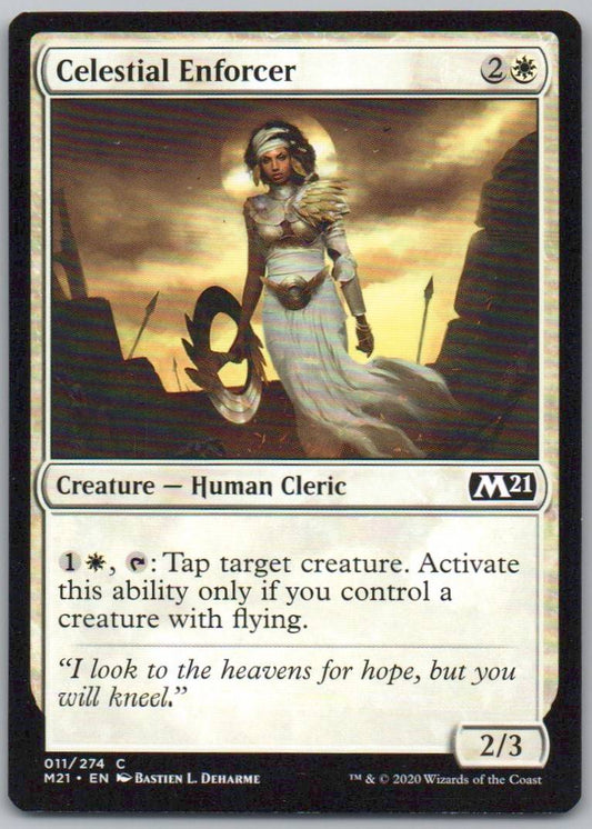 Celestial Enforcer 11 Normal Creature Card - Core Set 2021