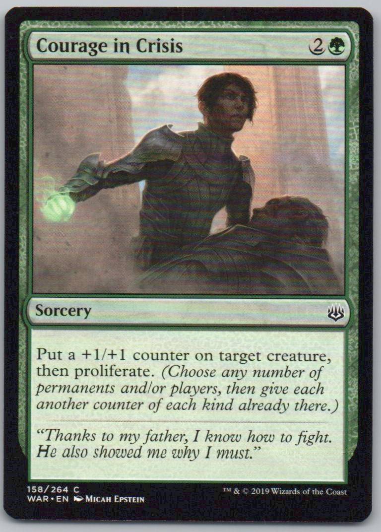 Courage in Crisis 158 Normal Sorcery Card - War of the Spark