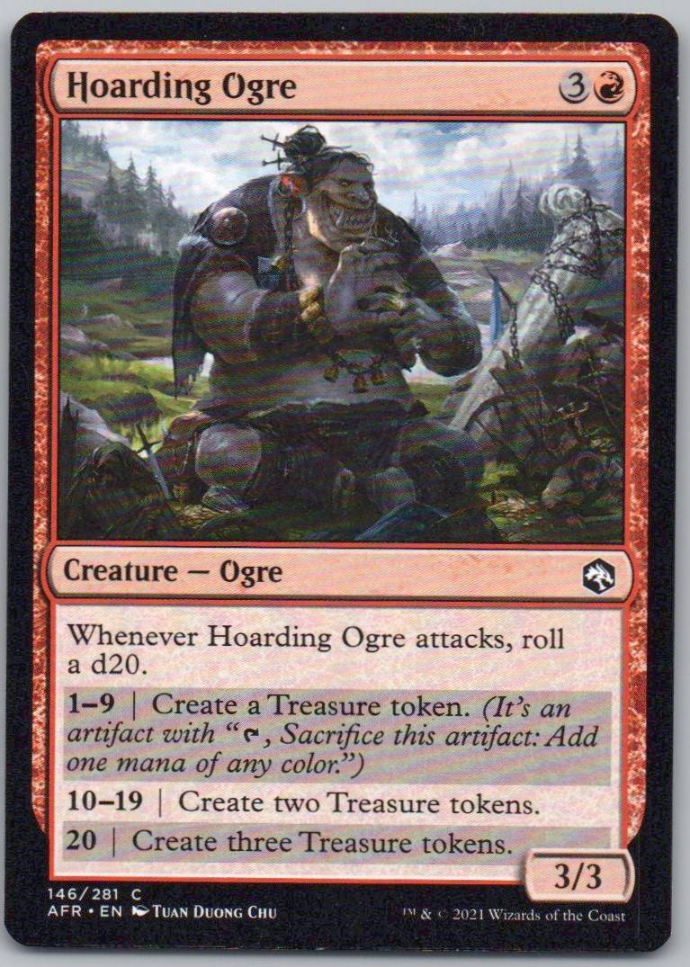 Hoarding Ogre 146 Normal Creature Card - Adventures in the Forgotten Realms