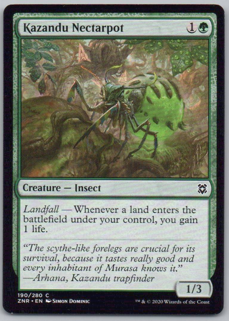 Kazandu Nectarpot 190 Normal Creature Card - Zendikar Rising