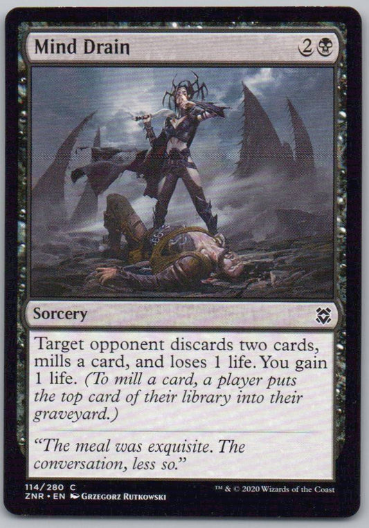 Mind Drain 114 Normal Sorcery Card - Zendikar Rising