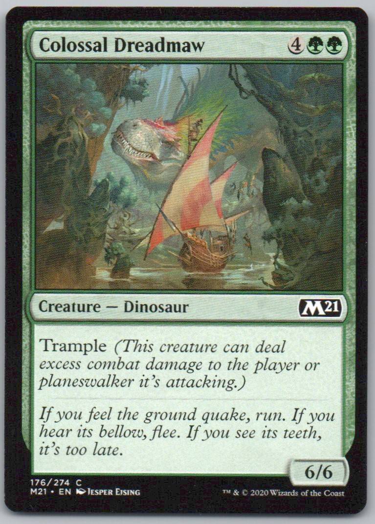 Colossal Dreadmaw 176 Normal Creature Card - Core Set 2021