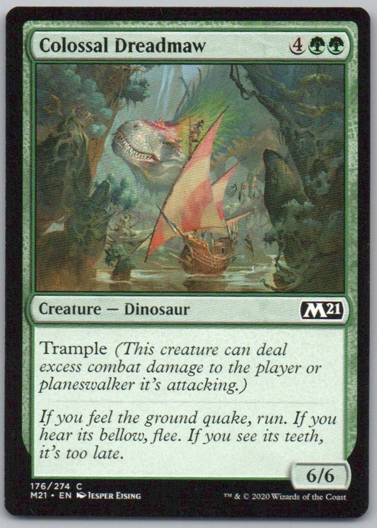 Colossal Dreadmaw 176 Normal Creature Card - Core Set 2021