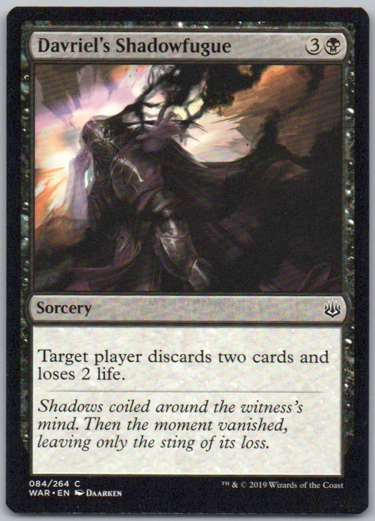 Davriel's Shadowfugue 84 Normal Sorcery Card - War of the Spark