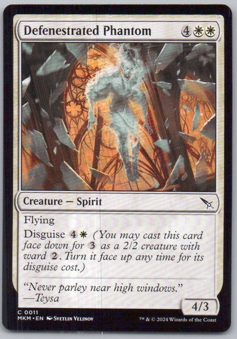 Defenestrated Phantom 11 0 Creature Card - Murders at Karlov Manor