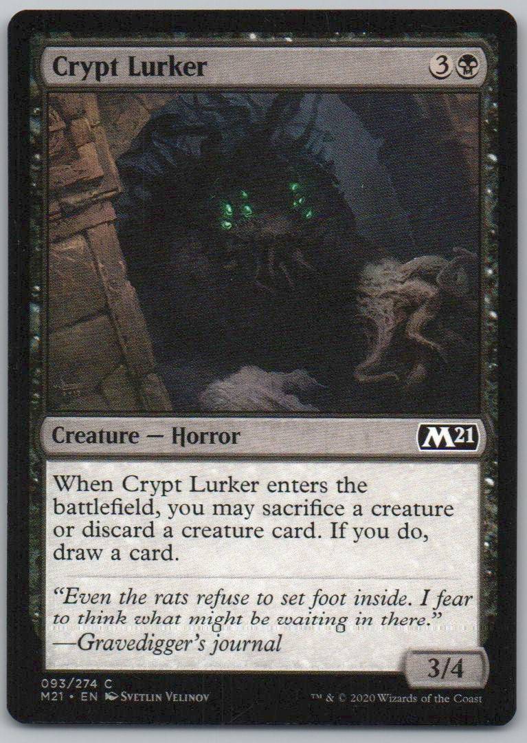 Crypt Lurker 93 Normal Creature Card - Core Set 2021