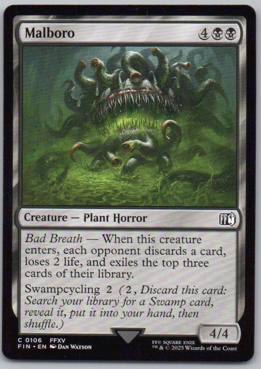 Malboro 106 Normal Creature Card - FINAL FANTASY