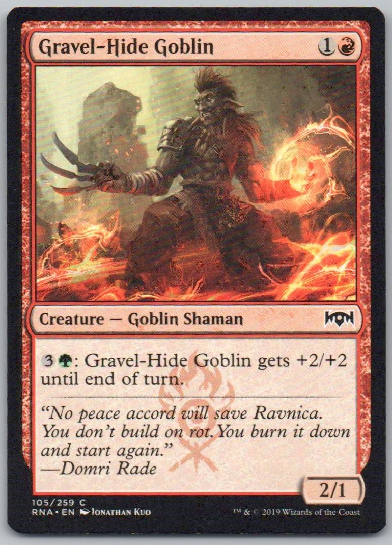 Gravel-Hide Goblin 105 Normal Creature Card - Ravnica Allegiance