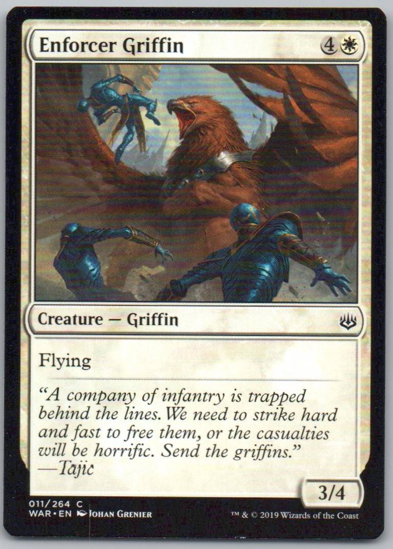 Enforcer Griffin 11 Normal Creature Card - War of the Spark
