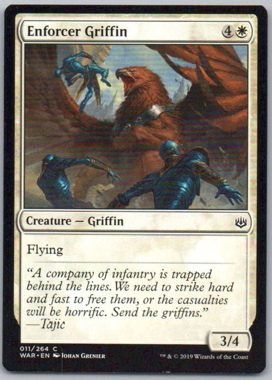Enforcer Griffin 11 Normal Creature Card - War of the Spark