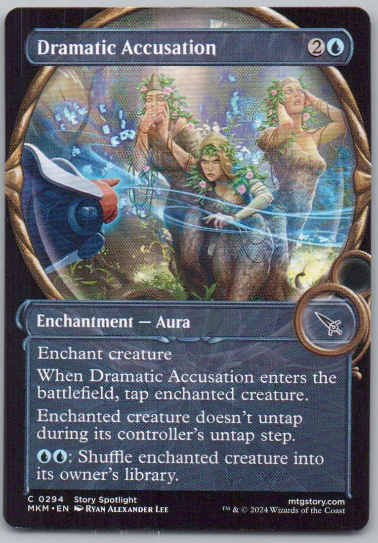Dramatic Accusation (Showcase) 294 0 Enchantment Card - Murders at Karlov Manor